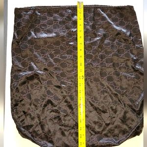 Authentic Gucci Monogrammed GG Web Drawstring Dust Bag